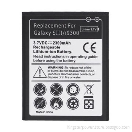 Mobile Phone Battery for Samsung Galaxy SIII I9300 i9300 T999 , Li-ion, for Internal Replacement